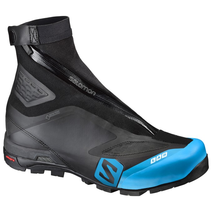 Salomon Israel S/LAB X ALP CARBON 2 GTX® - Womens Hiking Boots - Black/Blue (XTAU-65803)
